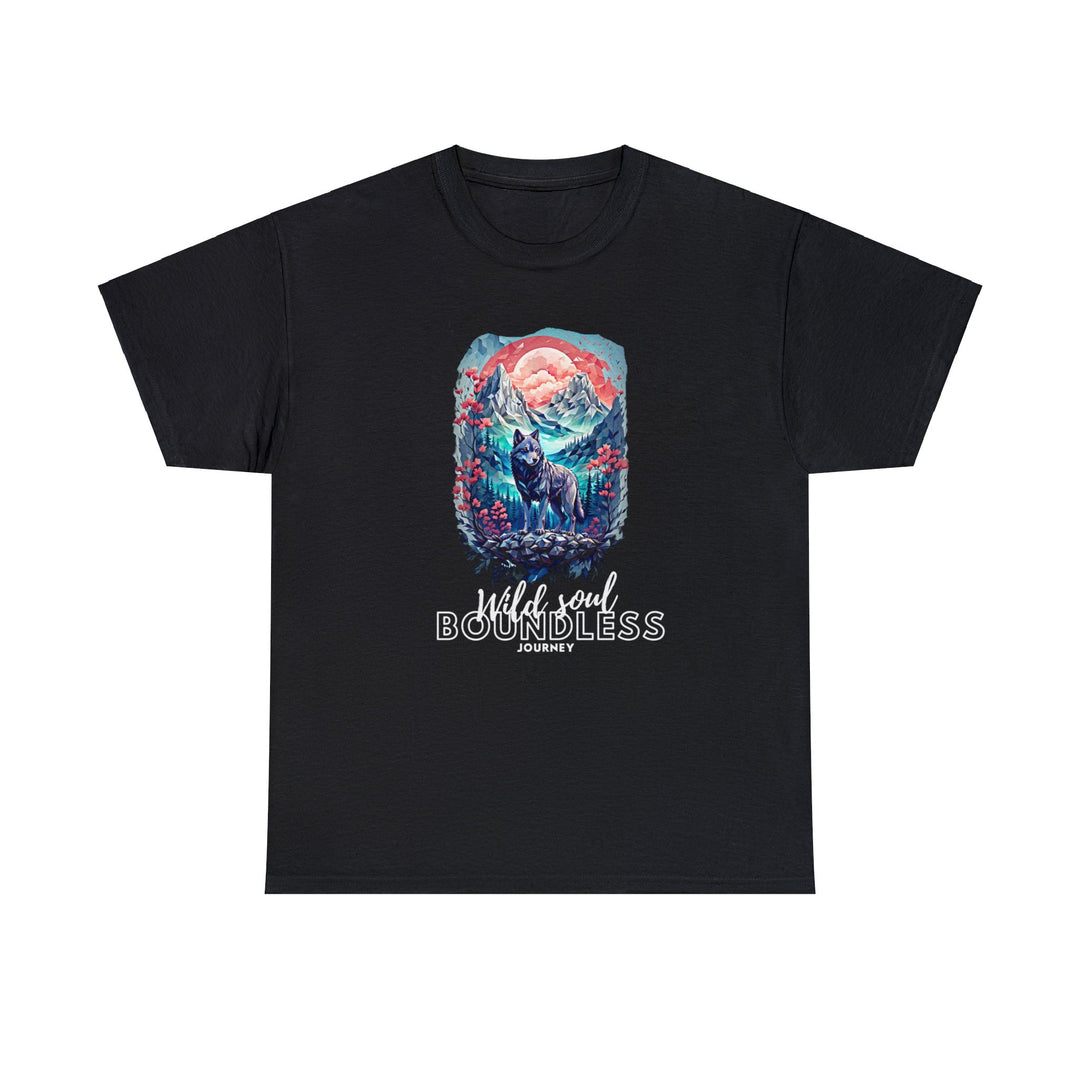 Wild Soul Endless Journey T-Shirt - Mountain Wolf Spirit