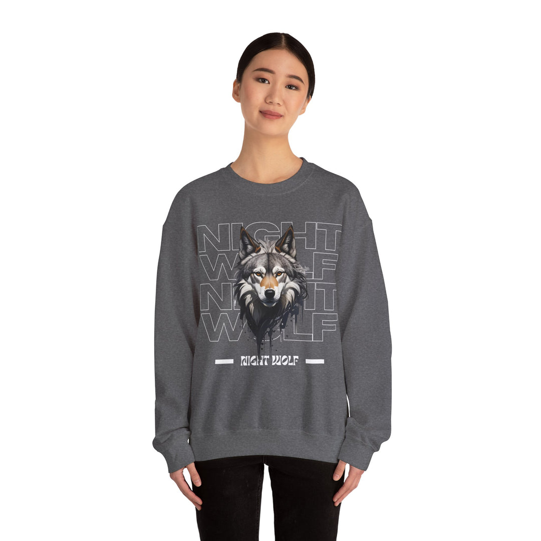 Lone Night Wolf Sweatshirt - After Dark Style