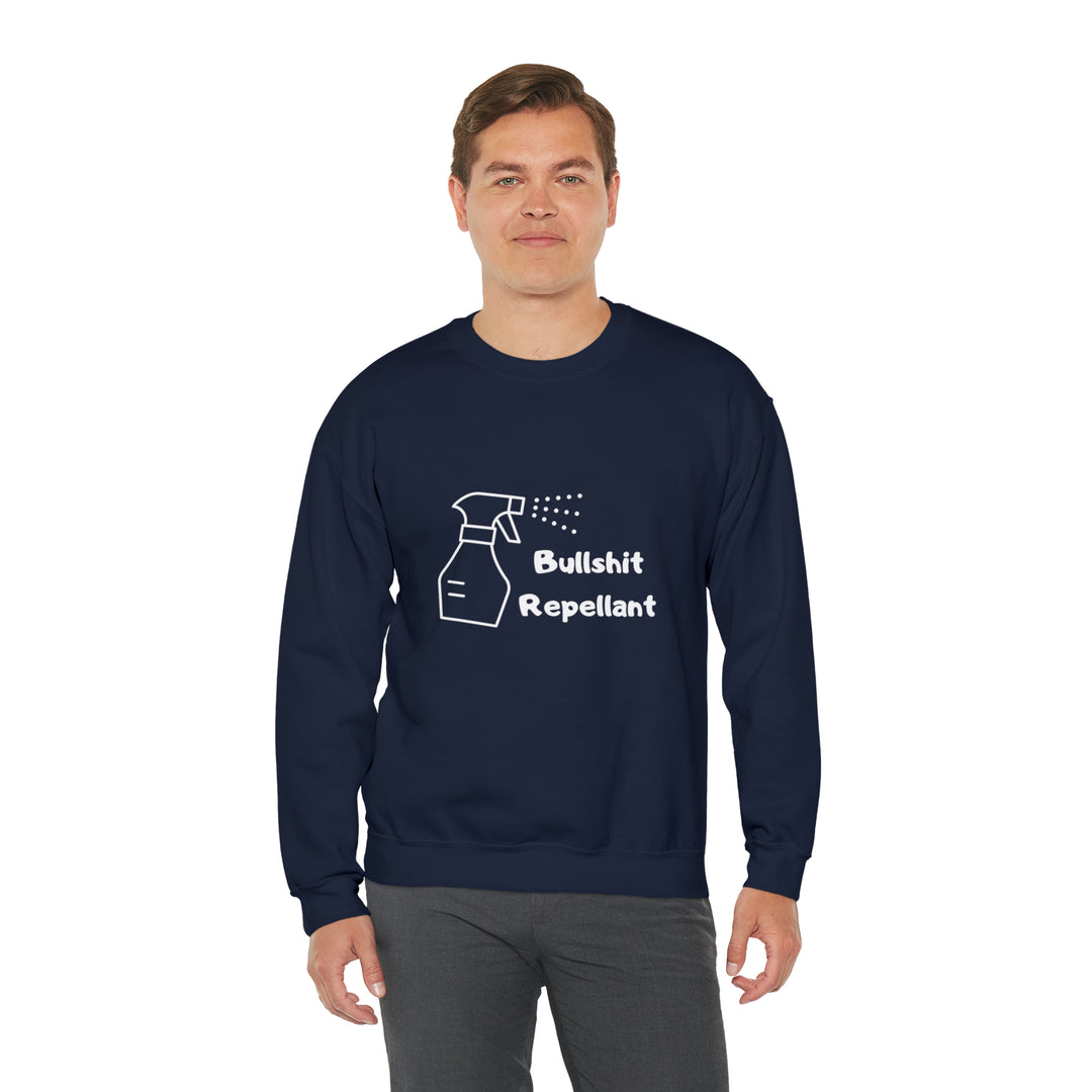 Bullshit Repellant Unisex Heavy Blend™ Crewneck Sweatshirt - Wave Fusions