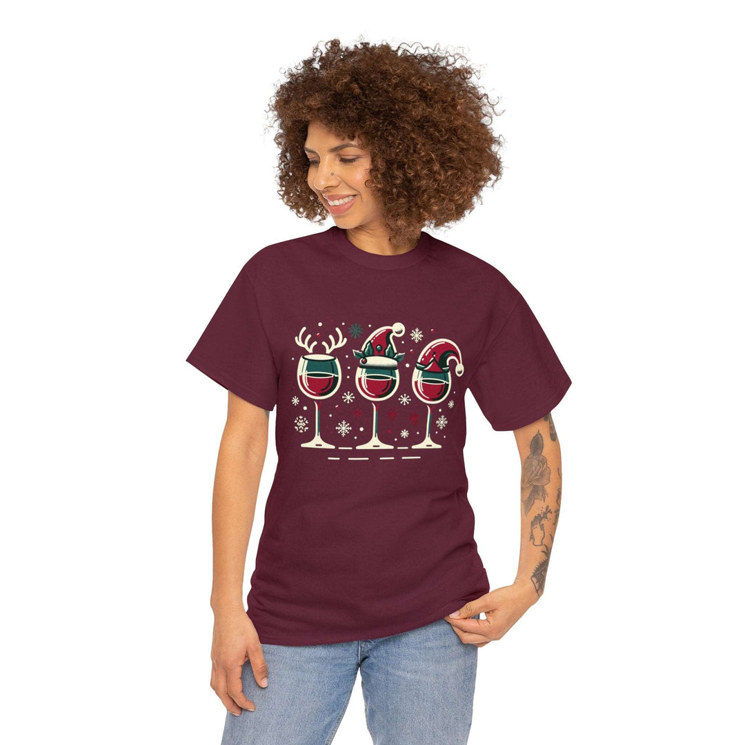 Holiday Cheer Wine Glasses Unisex T Shirt