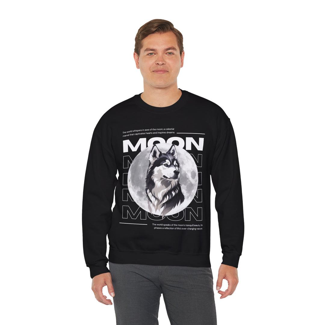 Full Moon Wolf Whisper Sweatshirt - Guiding Light of the Night