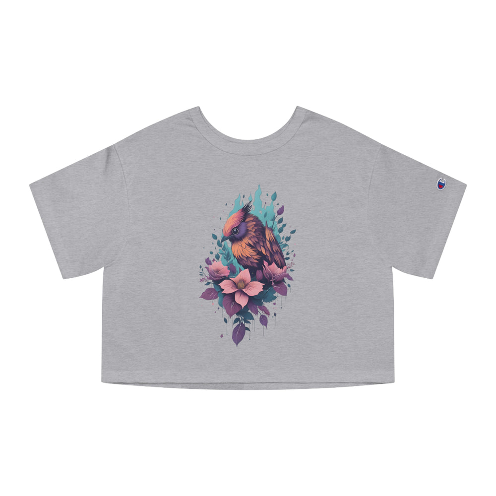 Bird Champion Women's Heritage Cropped T-Shirt - Wave Fusions