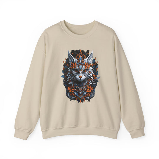 Tribal Majesty Cat Spirit Sweatshirt - Ancient Spirit Series