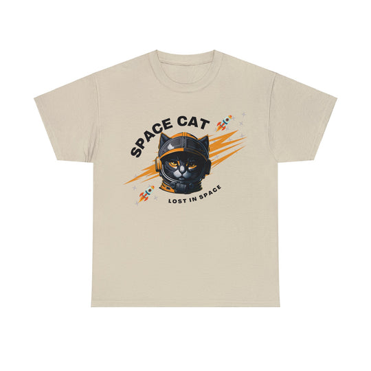 Space Cat Astronaut T-Shirt - Lost In Space