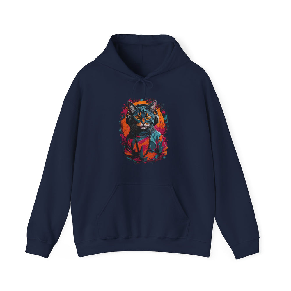 Rhythm and Purr Cat Hoodie - Tune In Style