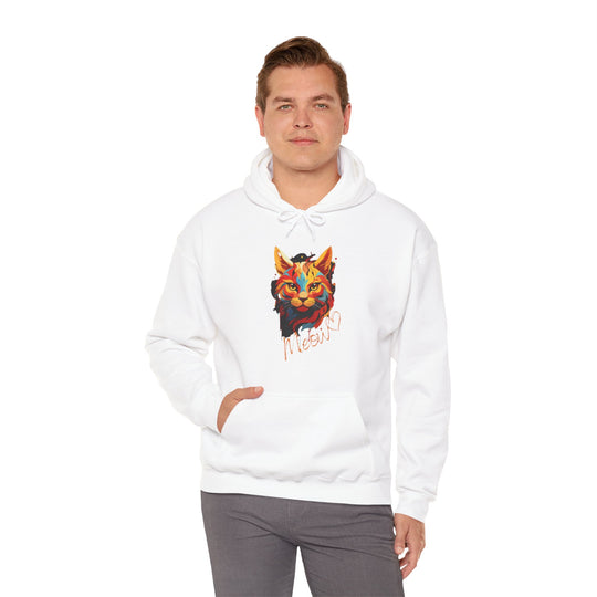 Abstract Meow Cat Hoodie - Palette of Purr