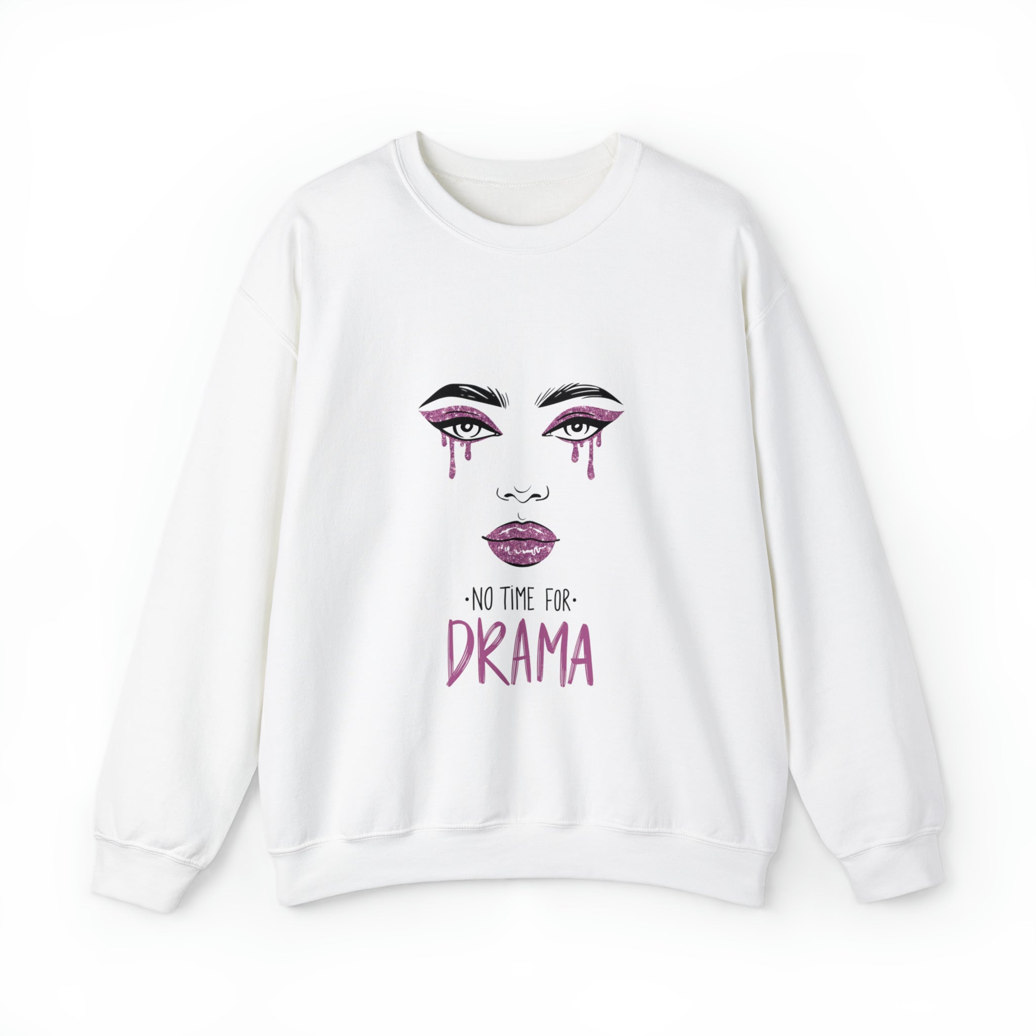 No Time For Drama Unisex Heavy Blend™ Crewneck Sweatshirt - Wave Fusions