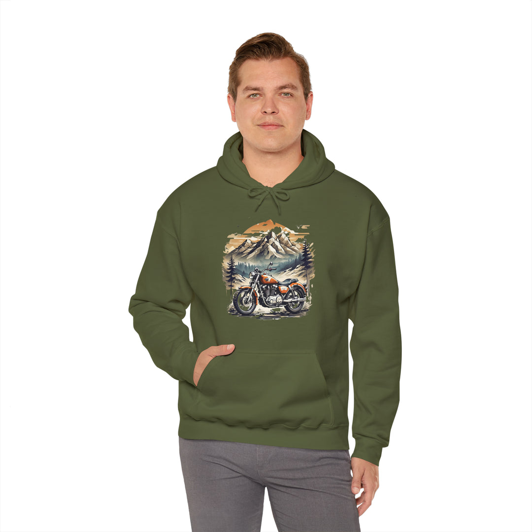 Highland Motorbike Unisex Hoodie - Wave Fusions