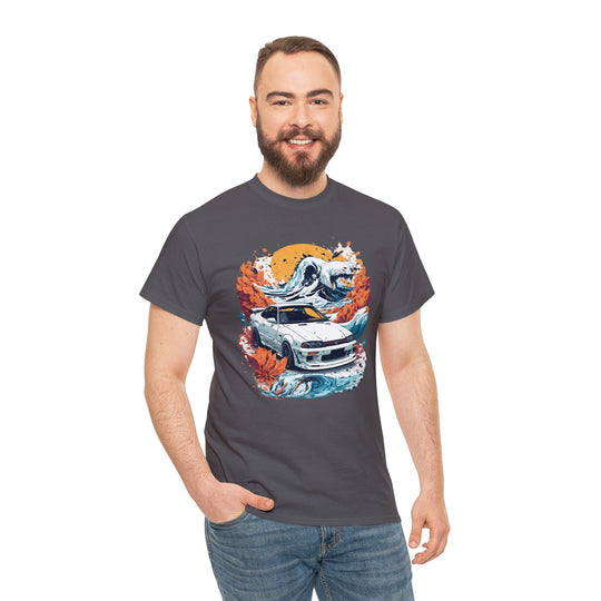 Autumn Wave Sports Car T-shirt - Vintage City Fashion