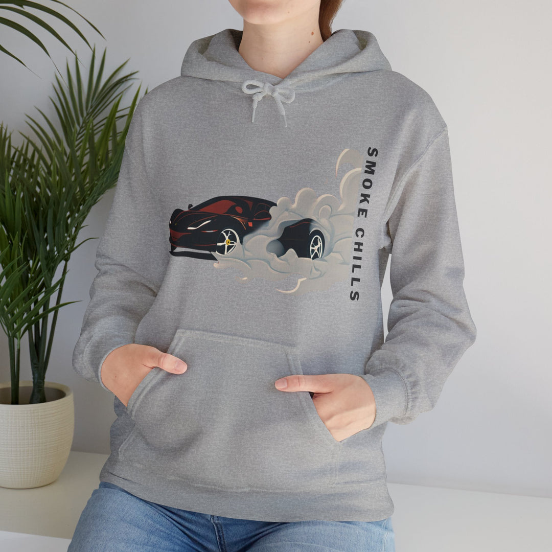 Smoke Chills Sports Car Hoodie - Modern Car Edition