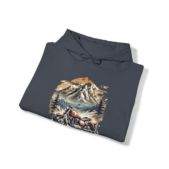 Highland Motorbike Unisex Hoodie - Wave Fusions