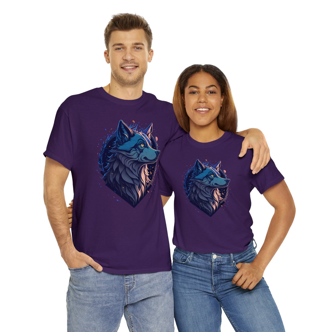 Lone Wolf Majesty T-shirt - Vibrant Wilderness