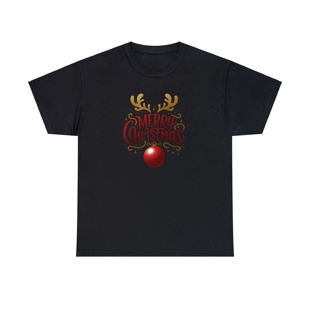 Deer Antlers Merry Christmas Unisex T Shirt