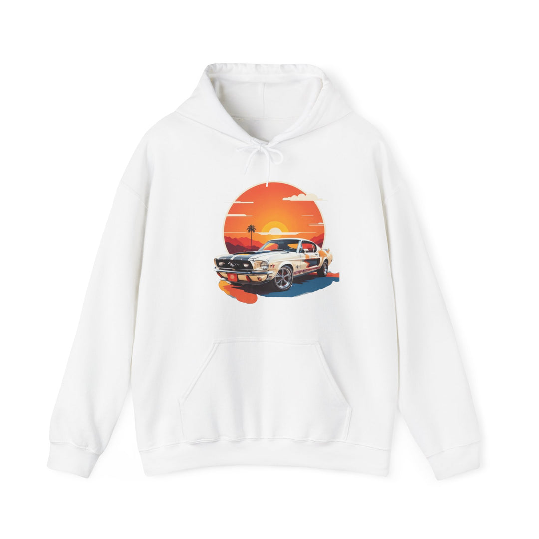 Sunset Muscle Car Hoodie - Muscle Car Edition