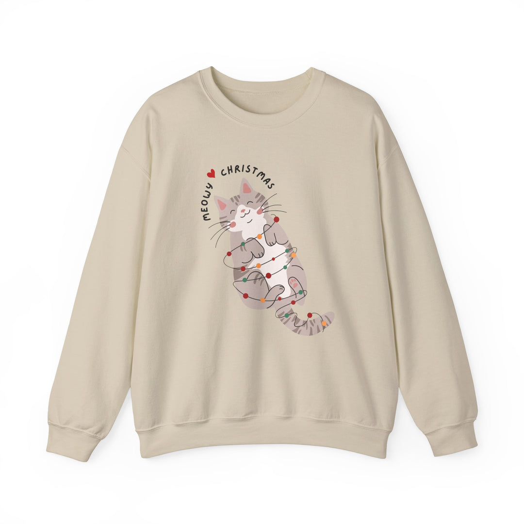 Meowy Christmas Unisex Sweatshirt - Wave Fusions