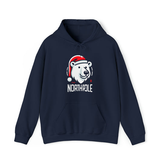 North Pole Bear Christmas Unisex Hoodie - Wave Fusions