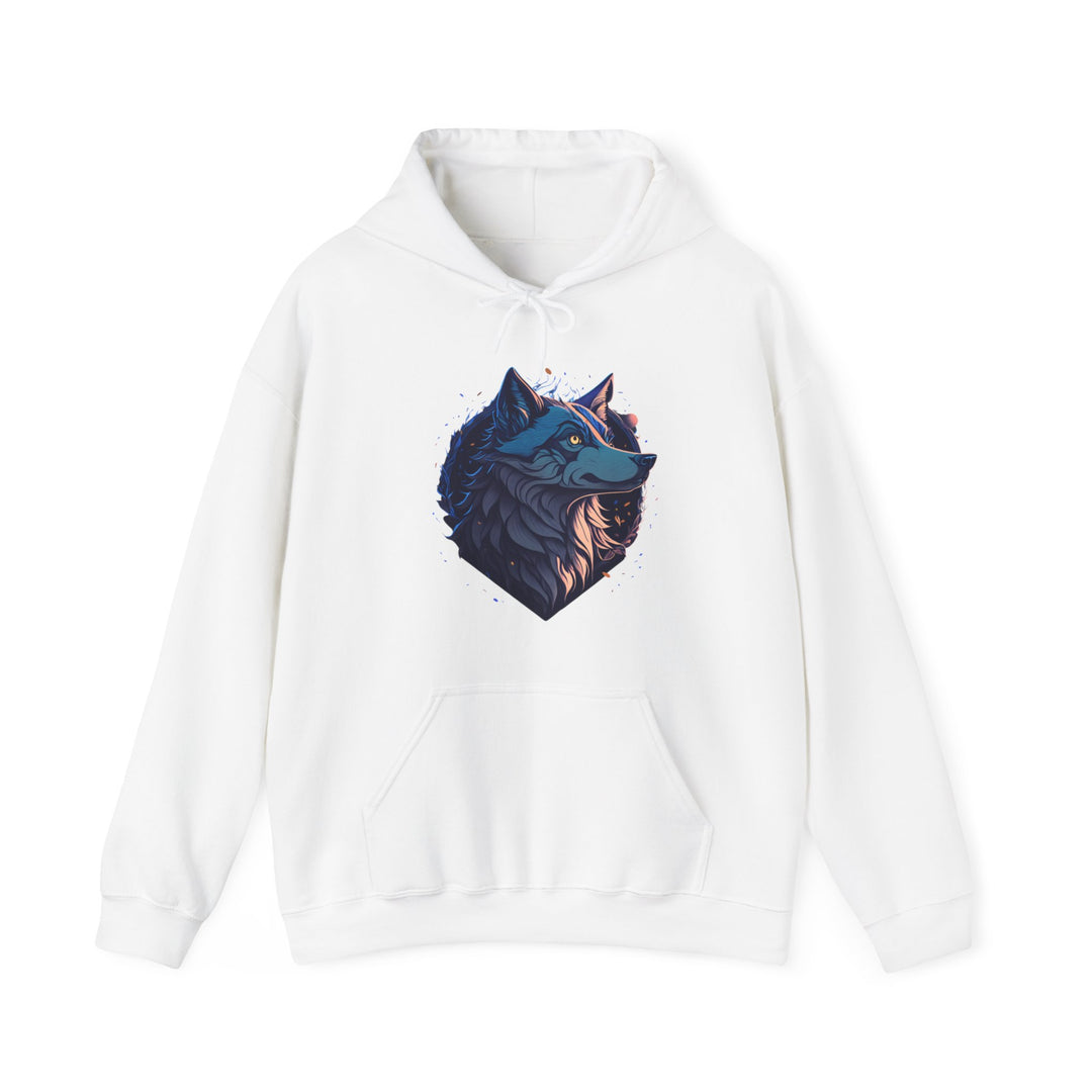 Lone Wolf Majesty Hoodie - Vibrant Wilderness