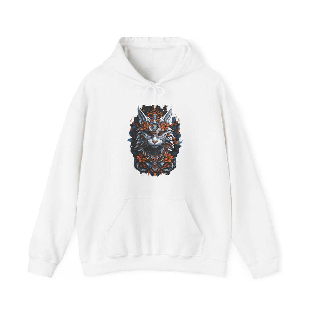 Tribal Majesty Cat Spirit Hoodie - Ancient Spirit Series