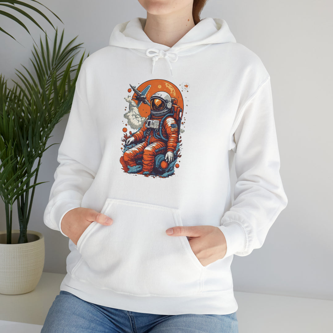 Retro Astronaut Unisex Hoodie - Wave Fusions