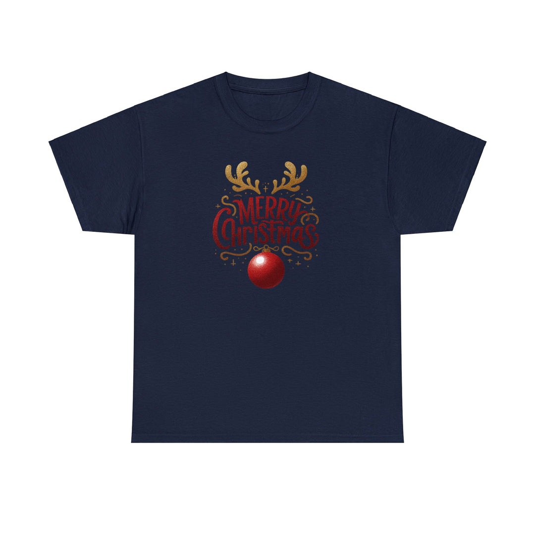 Deer Antlers Merry Christmas Unisex T Shirt - Wave Fusions