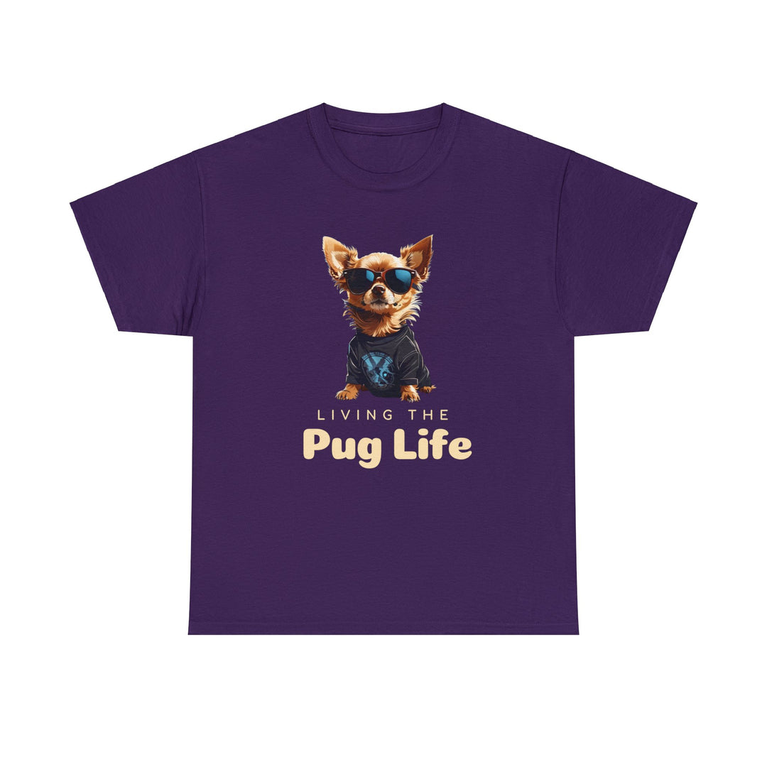 Pug Attitude T-shirt - Living The Pug Life