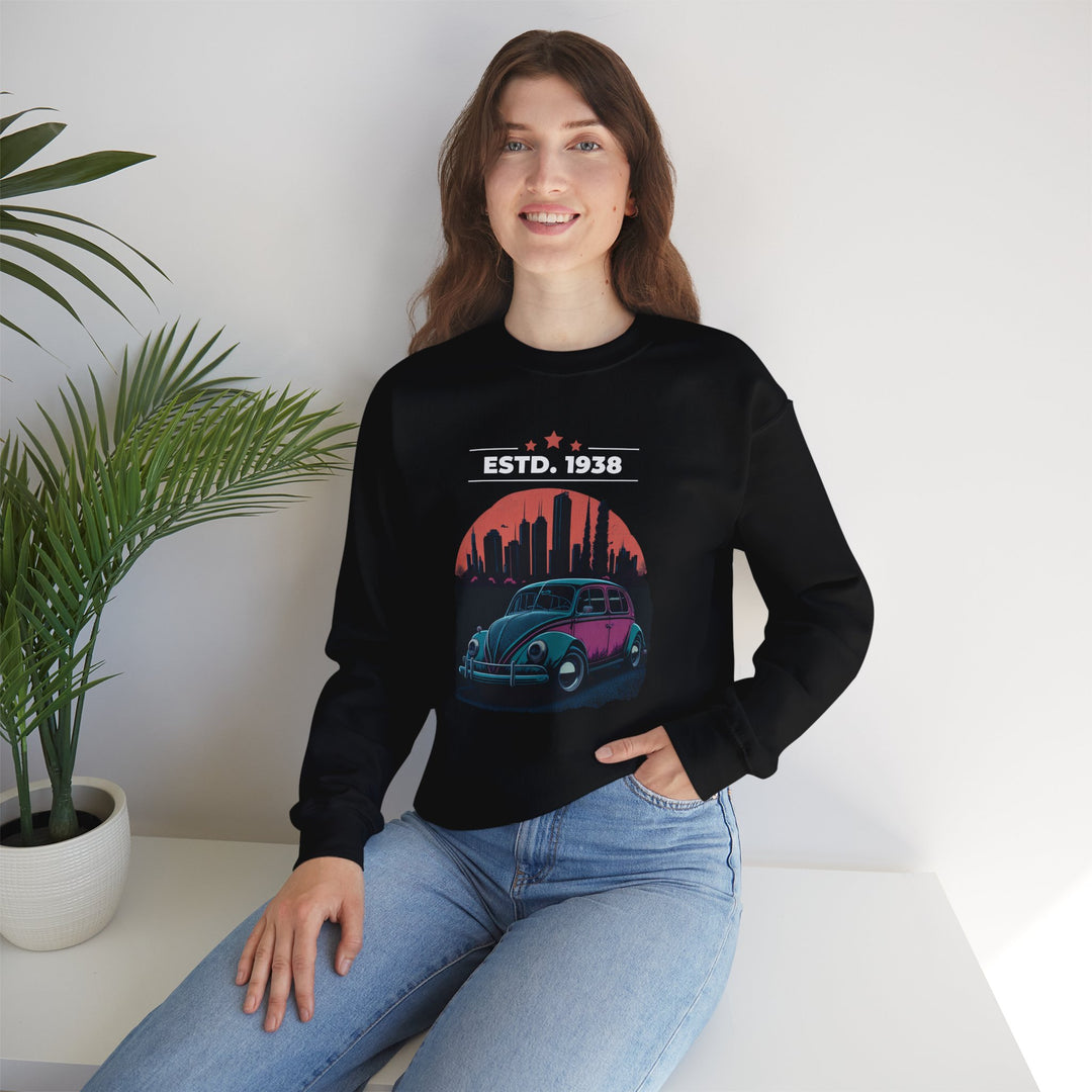 ESTD 1938 Vintage Beetle Sweatshirt - Vintage City Fashion