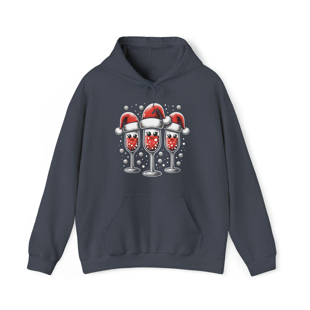 Santa's Toasty Cheers Unisex Hoodie - Wave Fusions