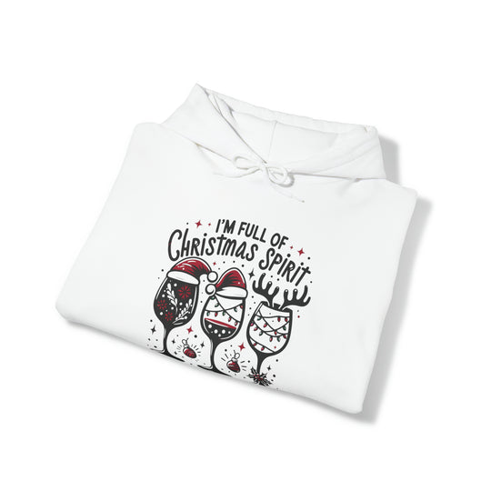 I'm Full Of Christmas Spirit it's Called Wine Unisex Hoodie - Wave Fusions