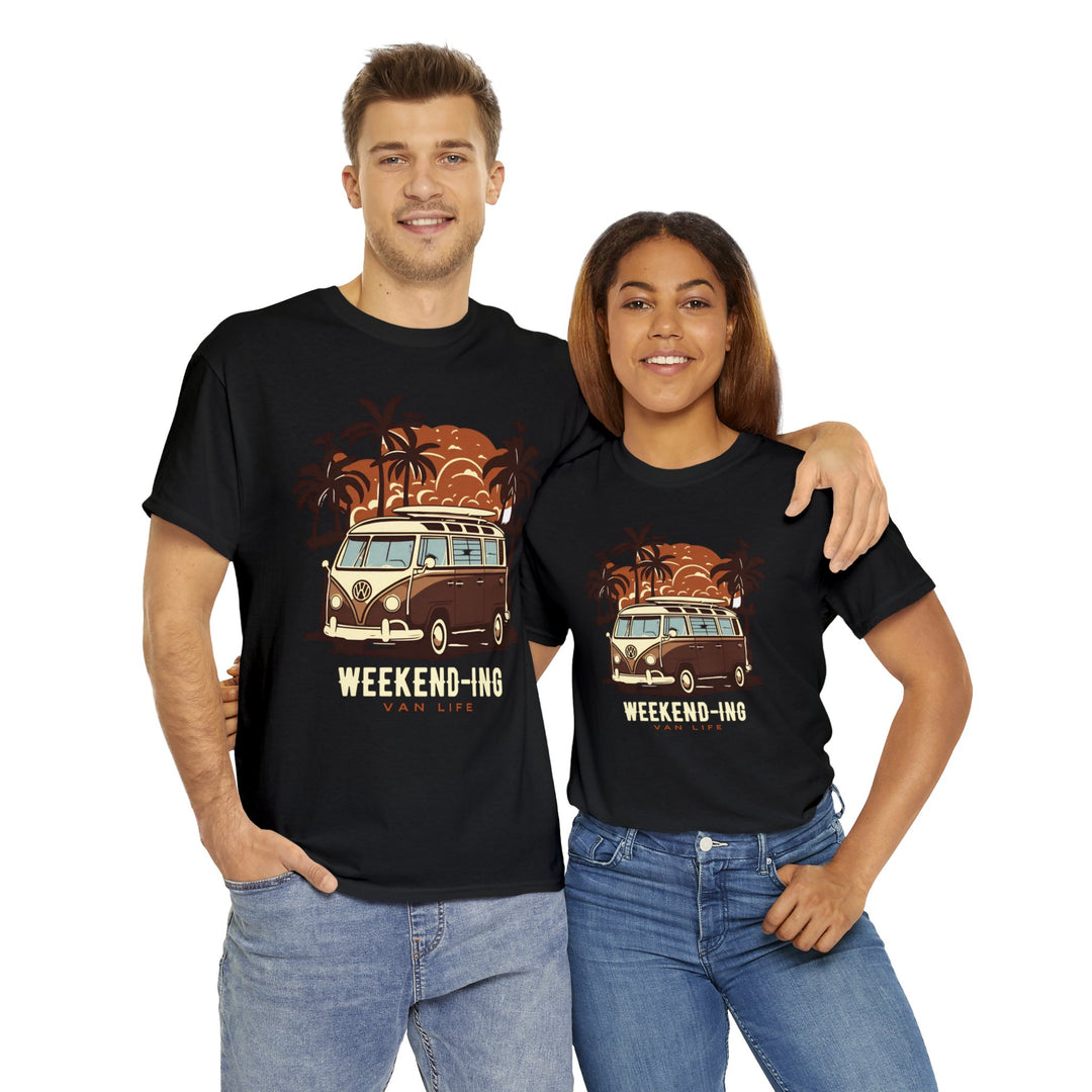 Weekend-ing Adventure Van Life T-Shirt - Escape in Style