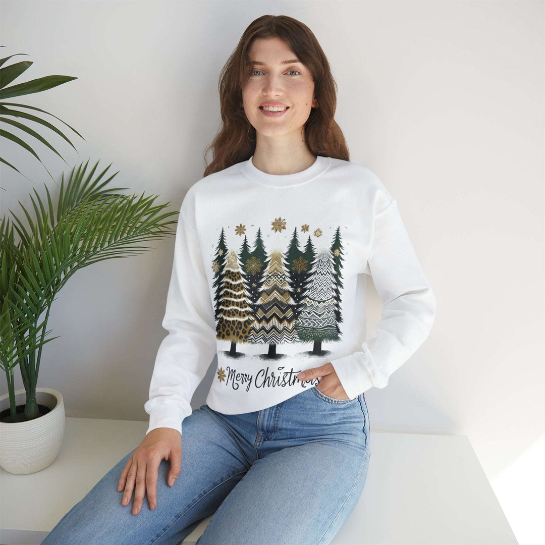 Designed Christmas Trees Unisex Sweatshirt