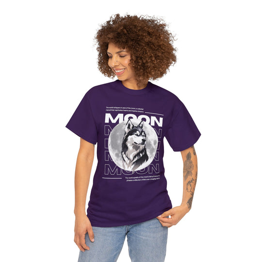 Full Moon Wolf Whisper T-Shirt - Guiding Light of the Night