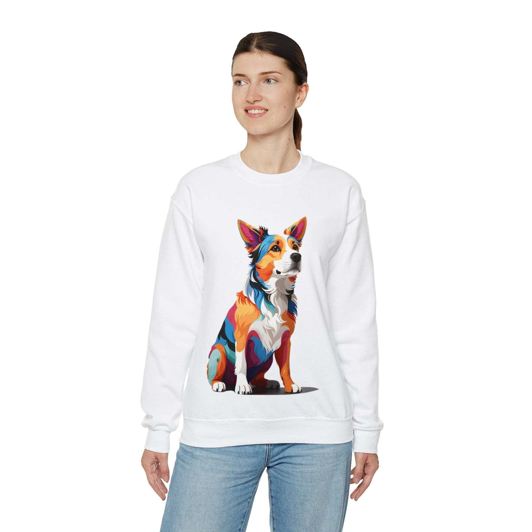 Sitting Dog Graphic Sweat Shirt