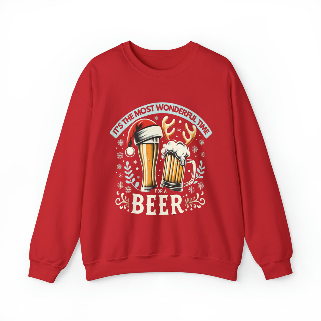 Wonderful Time For A Beer Unisex Sweatshirt - Wave Fusions