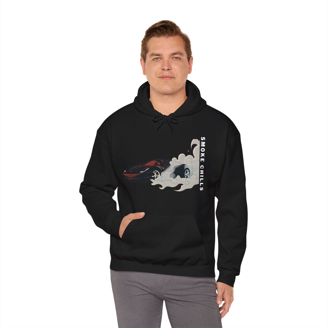 Smoke Chills Sports Car Hoodie - Modern Car Edition