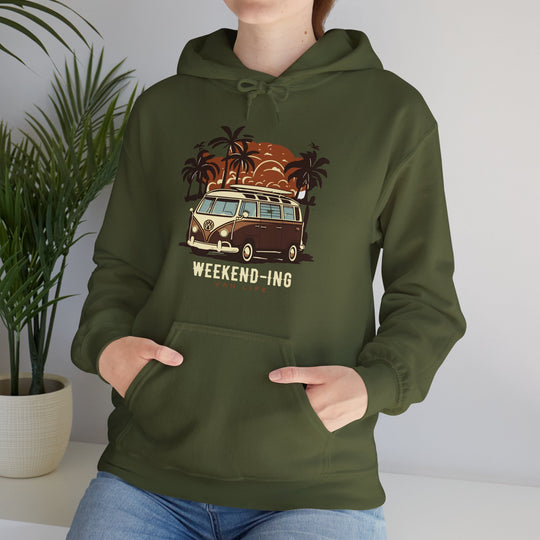 Weekend-ing Adventure Van Life Hoodie - Escape in Style