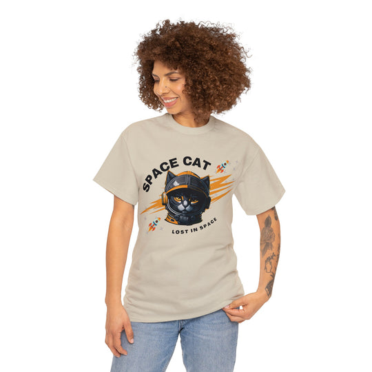 Space Cat Astronaut T-Shirt - Lost In Space