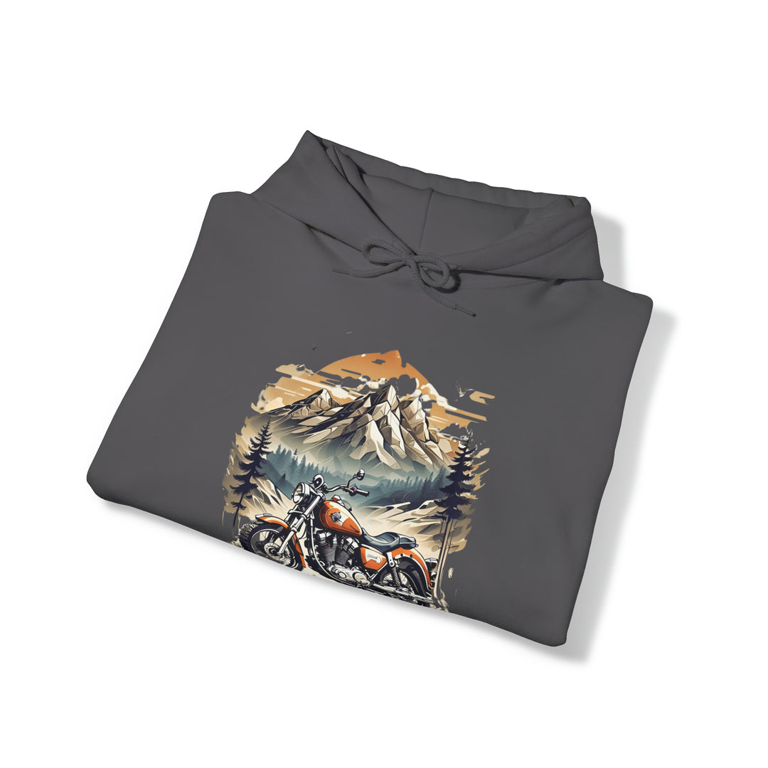 Highland Motorbike Unisex Hoodie - Wave Fusions