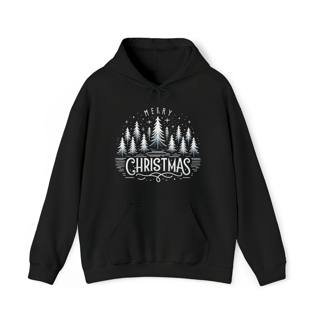 Midnight Magic Christmas Trees Unisex Hoodie - Wave Fusions