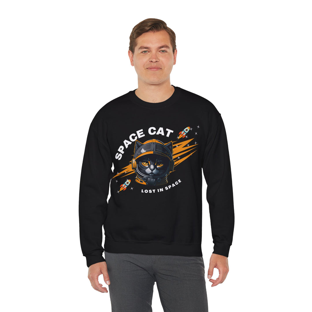 Space Cat Astronaut Sweatshirt - Lost In Space