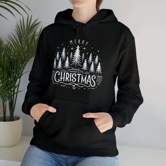 Midnight Magic Christmas Trees Unisex Hoodie