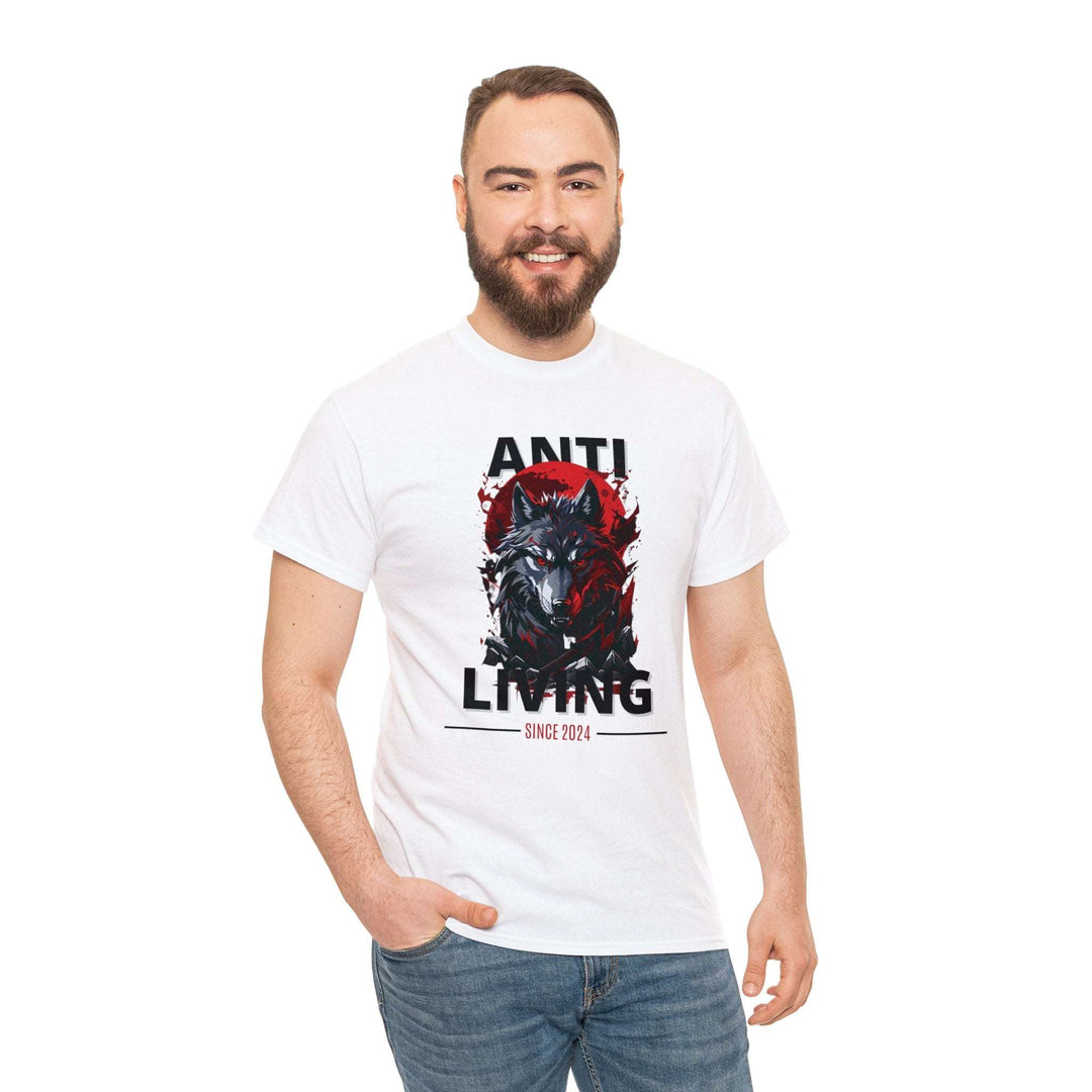 Anti-Living Wolf T-shirt - Dark Rebel Attire