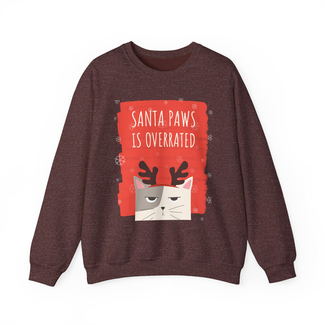 Grumpy Santa Paws Holiday Cat Sweatshirt