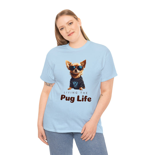 Pug Attitude T-shirt - Living The Pug Life