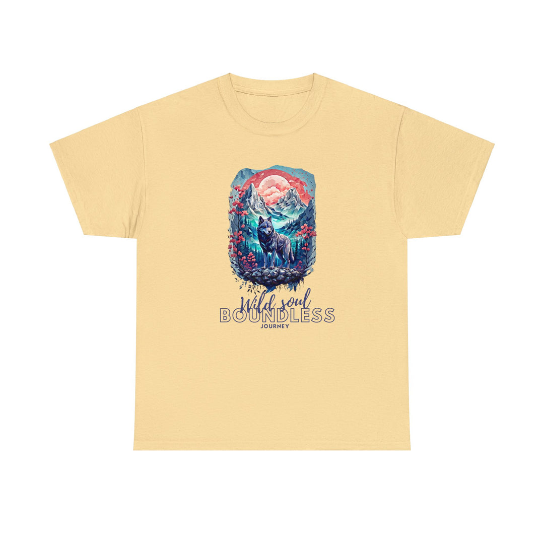 Wild Soul Endless Journey T-Shirt - Mountain Wolf Spirit