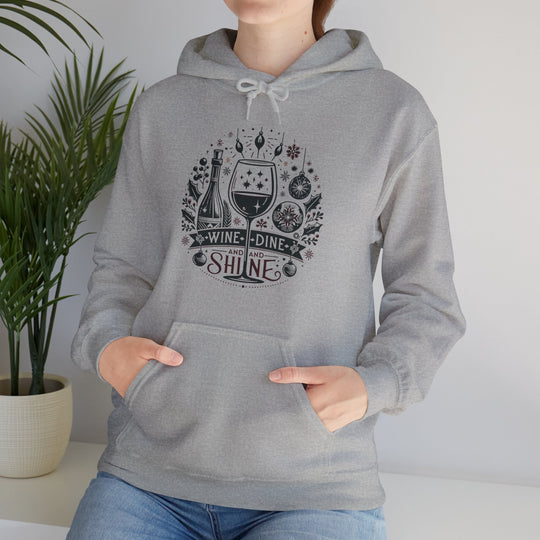 Wine, Dine And Shine Unisex Hoodie - Wave Fusions