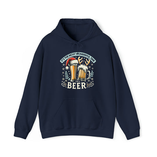 Wonderful Time For A Beer Unisex Hoodie - Wave Fusions