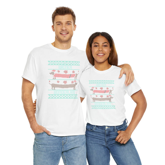 Wiener Wonderland Festive Dachshund Tee