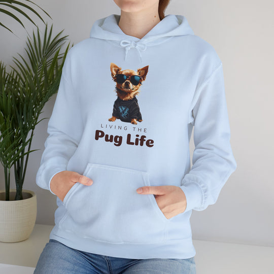 Pug Attitude Hoodie - Living The Pug Life