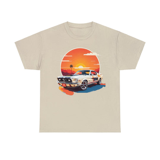 Sunset Muscle Car T-Shirt - Muscle Car Edition