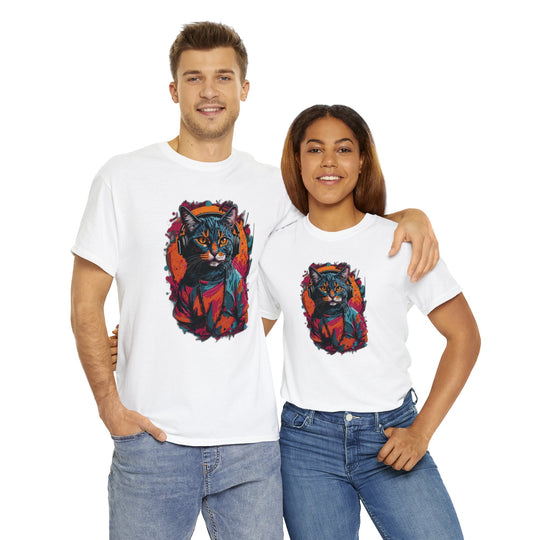 Rhythm and Purr Cat T-Shirt - Tune In Style